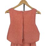 ERIN Erin Fetherston for Anthropologie Coral Cropped Look Tiered Dress size 6 Orange Photo 6