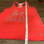 Aeropostale AERO "LIVE LOVE DREAM" Racerback Tank Top S SM Small Bright Red Pink Photo 8
