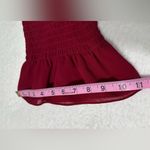 JessaKae Red Ruffled Midi Dress with Flutter Sleeves 100% Polyester Size undefined Photo 9