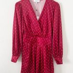 L'Academie  The Stella Mini Dress in Ruby Dot Polka Dot Revolve Size Small S NWT Photo 0