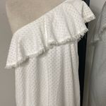 Cloth & Stone for Anthro One-Shoulder Eyelet Ruffle Mini Dress feminine coastal Photo 7