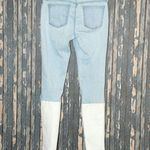 J Brand J. Brand Catalina Stepped Back Light Blue & White Jeans Size 26 Skinny Stretch Photo 3
