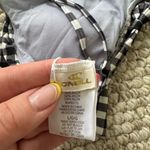 O'Neill Black and White Checkered Bikini Top Size L Photo 4