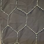 Chico's Black Hexagon Pattern Bomber Jacket Photo 1