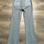 Maeve Anthropologie Seamed High Rise Flare Split Hems Gray Trouser Pants Size 4 Photo 6
