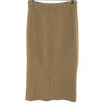 Sweet Baby Jamie Yellow Knit Pencil Midi Skirt Size Large AS Photo 4