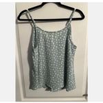 Mine NWT Beautiful Sz S Cami Tank Top Blue & White Print Camisole Photo 1