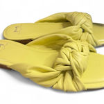 Marc Fisher  Farisa Slide Sandal green Yellow Flip Flop Thong 7.5 Photo 0