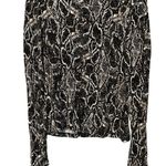 Peyton Jensen Cici Snakeskin Print Turtleneck Size Medium Photo 3