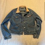 Ralph Lauren Blue Jean Jacket with Flag Patch Photo 0