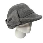 Siggi Womens Gray Wool Blend Fedora Bow Accent Hat Size 57cm Photo 8