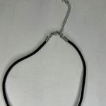 Diddl Silver Pendant Letter "T" Black Cord Necklace Photo 2