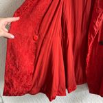 Free People  Vintage Women’s Red Stella Jacquard Blazer‎ Size Small Photo 7
