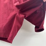 Zyia  Burgundy Red High‎ Rise Mid length Activewear Shorts Size S Photo 2