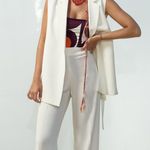 ZARA blazer vest coat cream waistcoat with vents Photo 8