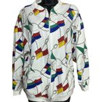Vintage Euro Joy Paris/Milano Track Jacket Women's Size Large Costal Yacht‎ Sail Photo 0