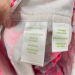 Lilly Pulitzer Pink Blue Palm Print Chino Shorts Womens 2 Beachy Summer Vacation Photo 5