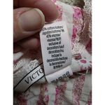 Victoria's Secret Striped Cami Women XS Tank Crop Top Pink Floral Lace Oversize Photo 4