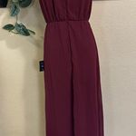NWT Lulus Classic Elegance Plum Chiffon Sleeveless Mock Neck Maxi Dress Purple Size M Photo 3