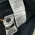 Levi's NWT  Ribcage Super High Rise Denim Shorts‎ Frayed Hem Button Fly Black 24 Photo 3