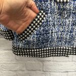 CAbi  Womens Reina 21 Club Jacket Blazer Size M Blue Black Bow Buttons 5294 Photo 4