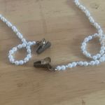 Elegant vintage Pearl Beaded sweater clip White Photo 1