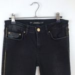 ZARA  black skinny jeans w/ gold‎ rhinestones Photo 1