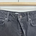 Paige  Denim Noella‎ Frayed Hem Dark Wash Black Jean Shorts Summer Casual Size 25 Photo 3