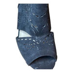 CL by Laundry  WOMEN'S JOANNE‎ SUEDE BLACK HEELED FLORAL CUTOUT SANDALS SIZE 8.5 Photo 3