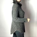 Free People Dylan Tweed Turtleneck Sweater XS Photo 2