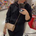 Bershka Black Cropped Hoodie Sz. S Photo 2