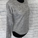 Women XS athletic fit Crewneck Longsleeve drop shoulder top grey Gray Photo 4
