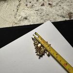 Signed OTC Rhinestone Christmas Tree Pin Brooch Gold Tone Sparkling Prong Set Photo 2