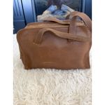 Cole Haan ‎ Leather Satchel Purse Handbag Top Handle Flap Closure Brown Photo 2