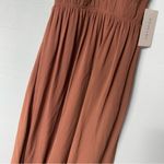 Revelry Dress 6 Alma Chiffon Maxi Gown Formal Cinnamon Rose Wedding Bridesmaid Photo 4