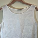 ✨ Terzo Millennio Women’s White Linen Tank Top Fringe Small Italy Photo 1