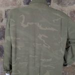 Sanctuary Blouse Woman's Large Long Sleeve Camo Minimalist Neutral Earthy Photo 5