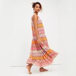 Free People Bali Waves of Summer Rainbow Crochet Slip Dress Photo 0