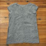 Flax Gray Linen Tunic Top Womens Size Medium Lagenlook Minimalist Photo 2
