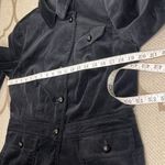 Talbots Velvet Black Ruffle Accent back Long Sleeve bubble buttons Blazer Jacket Photo 10