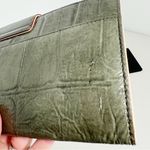 Kate Spade Green Embossed Crocodile Mini Envelope Clutch Photo 3