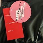 Hot Kiss  Women’s Maternity Black Faux PU Leather Leggings Skinny Size XL NWT Photo 6