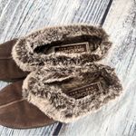 Skechers Vintage  Women's Brown Suede Faux Fur-Lined Slip-On Shoes Photo 5