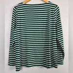 Talbots BATEAU NECK TEE - CANDY CANE HOLIDAY STRIPE size large petite Photo 6