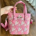 Betsey Johnson NWOT RARE Christmas Cookie Candy Cane Pink Holiday Tote Bag Photo 1