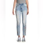Driftwood  Jackie Raw-Edge Embroidered Jeans Photo 1