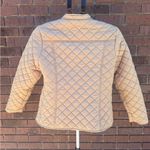 kim rogers Quilted Tan Jacket Puffer Coat Womens Size Petite Medium Taupe EUC Photo 5