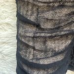 Bruno Manetti Top Sleeveless Tank Ruched Lace Up Front Black IT 44 Sz M Size M Photo 10