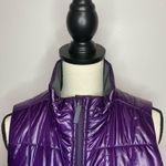 Lole  Women's Medium Athletic Puffer Vest Down Purple Black Full Zip Photo 1