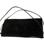 Banana Republic  Black /Suede Leather Purse Handbag Shoulder Bag Co Photo 1